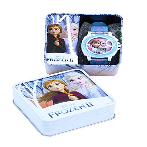 Disney Frozen Kid's FZN3588 Anna Elsa Blue Watch
