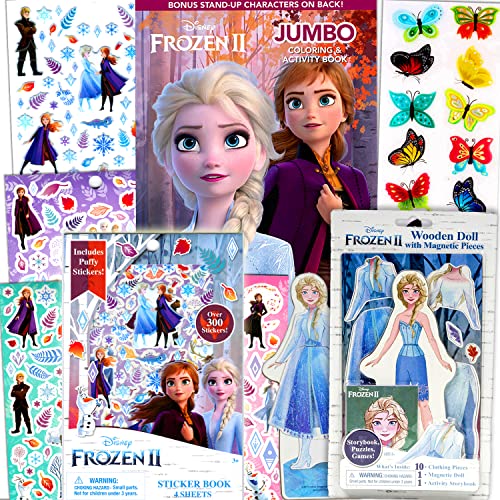 Disney Frozen Coloring and Activity Bundle Set - Elsa, Anna, Olaf