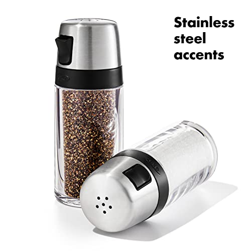 Clear Stainless Steel OXO Salt & Pepper Shaker