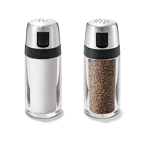 Clear Stainless Steel OXO Salt & Pepper Shaker