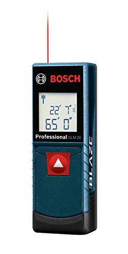 BOSCH GLM20 Blaze 65ft Laser Distance Measure, Blue