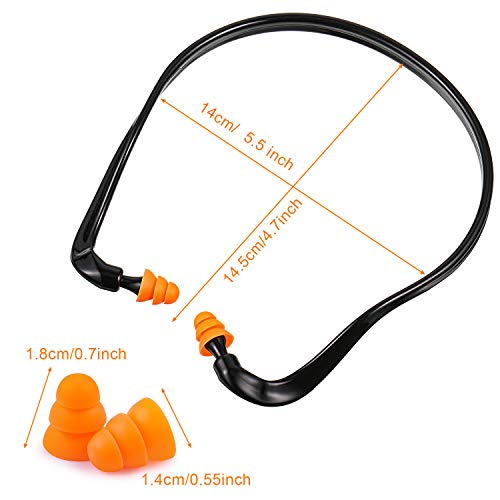 Lightweight Silicone Earplugs for Shooting Range - 4 Pieces
