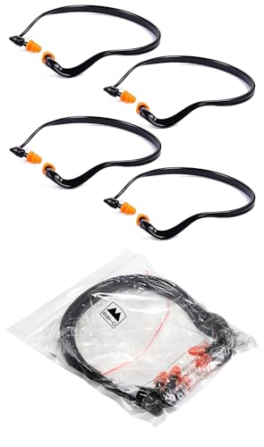 Lightweight Silicone Earplugs for Shooting Range - 4 Pieces