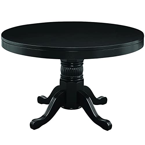 RAM Gameroom Black Round Poker Table