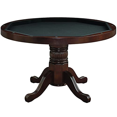 RAM Gameroom Black Round Poker Table