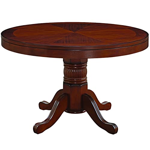 RAM Gameroom Black Round Poker Table