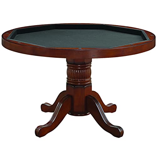RAM Gameroom Black Round Poker Table