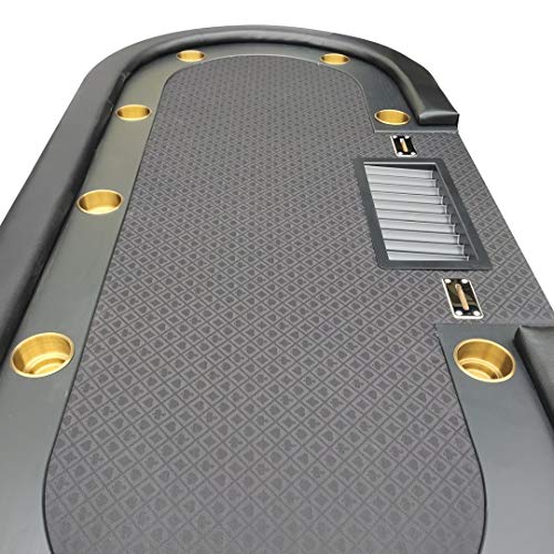 IDS Home Dark Knight Poker Table with Accessories