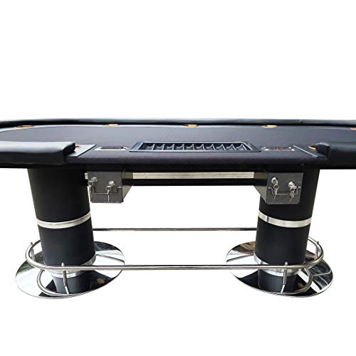 IDS Home Dark Knight Poker Table with Accessories