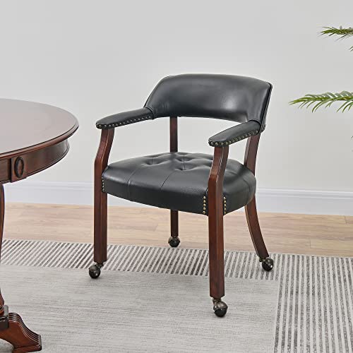 Set of 4 Poker Chairs with Curving Backrests