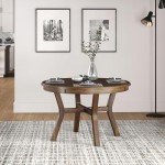 Hillsdale Furniture Cooper Wood Poker Game Table Brown