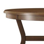 Hillsdale Furniture Cooper Wood Poker Game Table Brown