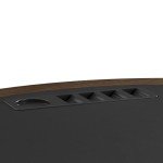 Hillsdale Furniture Cooper Wood Poker Game Table Brown