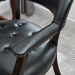 Black High Back Poker Chairs with Wheels