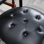 Black High Back Poker Chairs with Wheels