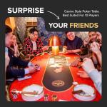 Triton Premium Foldable Poker Table for 10 Players