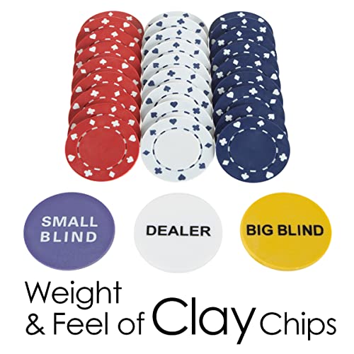 Trademark Poker Texas Traveller Table Top with Chip Set