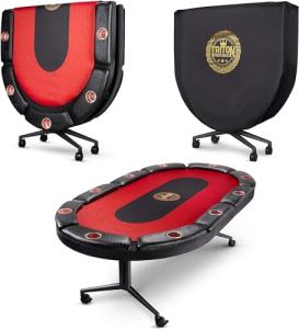Triton Premium Foldable Poker Table for 10 Players