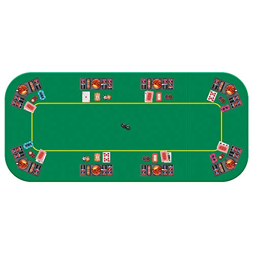 VIVOHOME 79 x 36 Inch Foldable 8-Player Poker Table