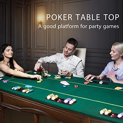 VIVOHOME 79 x 36 Inch Foldable 8-Player Poker Table