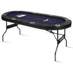 RayChee 8 Player Texas Holdem Poker Table - Black