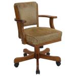 5-Piece 3-in-1 Game Table Dining Set, Amber-Olive Brown