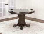 Sunset Trading Vegas Dining & Poker Table, Gray/Black/Off-white