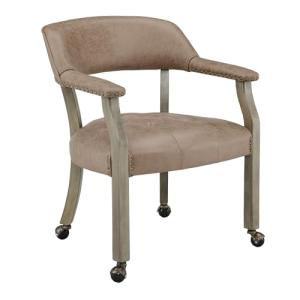 Roller Poker Table Chairs with Casters & Arms