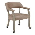 Roller Poker Table Chairs with Casters & Arms