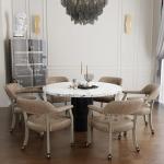 Roller Poker Table Chairs with Casters & Arms