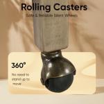 Roller Poker Table Chairs with Casters & Arms