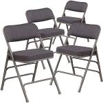 Flash Furniture 4 Pack Premium Curved Folding Chairs