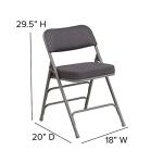 Flash Furniture 4 Pack Premium Curved Folding Chairs