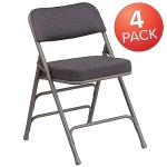 Flash Furniture 4 Pack Premium Curved Folding Chairs