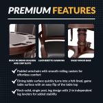 Hathaway Poker Table Set in Walnut Finish