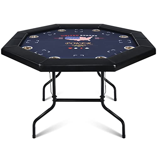 RayChee Poker Table: Octagonal Foldable Texas Holdem Table