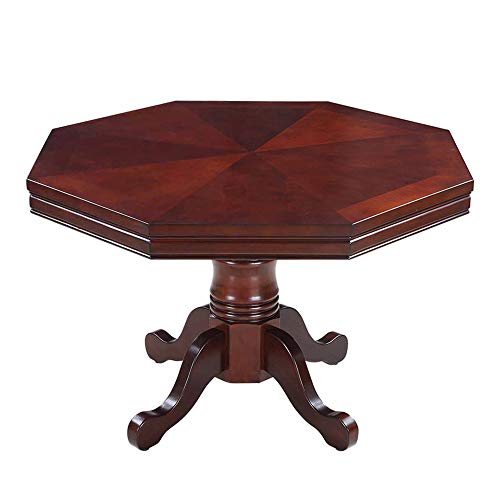 Hathaway Kingston Poker Table Set, Walnut Finish