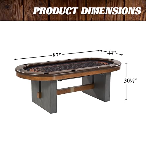 Barrington Urban Poker Table - 2-in-1 Dining & Texas Holdem