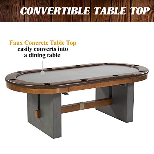 Barrington Urban Poker Table - 2-in-1 Dining & Texas Holdem