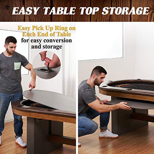 Barrington Urban Poker Table - 2-in-1 Dining & Texas Holdem