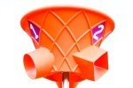 7 Foot Triple Shoot Children's Basketball Game - Inground Mount - Outdoor Hoop - Basketball Game for Children of All Ages (Orange)