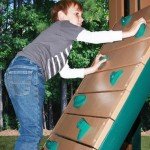 Congo Monkey Playsystem #4 with Swing Beam - Green and Sand Low Maintenance Play Set