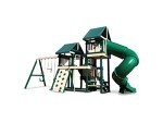 Congo Monkey Playsystem #4 with Swing Beam - Green and Sand Low Maintenance Play Set