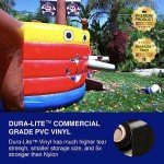 JumpOrange 15’ Pirate Ship Commercial Grade Bounce House Water Slide for Kids and Adults (with Blower), Outdoor Indoor, Wet Dry Use, Big Inflatable, Birthday Party, Rental Quality, All Seasons