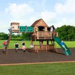 Woodridge Elite Cedar Swing Set with Sandbox and Slide