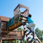 Woodridge Elite Cedar Swing Set with Sandbox and Slide