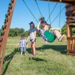 Woodridge Elite Cedar Swing Set with Sandbox and Slide