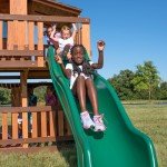 Woodridge Elite Cedar Swing Set with Sandbox and Slide