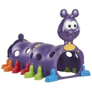 ECR4Kids Peek-A-Boo Caterpillar Tunnel, Purple Structure
