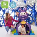 ECR4Kids Peek-A-Boo Caterpillar Tunnel, Purple Structure